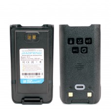 Аккумулятор для рации Baofeng UV-XR, UV-9R Plus, UV-9R Pro Защелка 1800 мАч Type-C Черный Аккумулятор для рации Baofeng UV-XR, UV-9R Plus, UV-9R Pro Защелка 1800 мАч Type-C Черный