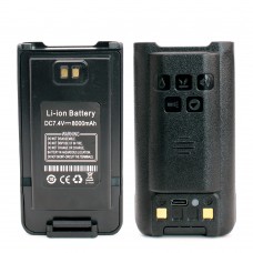 Аккумулятор для рации Baofeng UV-XR, UV-9R Plus, UV-9R Pro 3800 мАч Type-C Компакт Черный Аккумулятор для рации Baofeng UV-XR, UV-9R Plus, UV-9R Pro 3800 мАч Type-C Компакт Черный