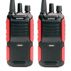 Комплект раций Baofeng 999S 2 шт. IP54 1800 мАч Красный