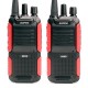 Комплект раций Baofeng 999S 2 шт. IP54 1800 мАч Красный