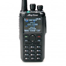 Цифровая рация Anytone AT-D878UVII PLUS AES-256 7W IP54 3100 мАч Type-C GPS Черный