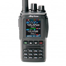 Цифровая рация Anytone AT-D168UV AES-256 5W IP54 2600 мАч Type-C Черный