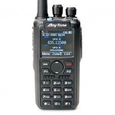 Цифровая рация Anytone AT-D878UV PLUS AES-256 7W IP54 3100 мАч Type-C GPS Черный