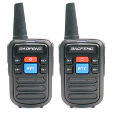 Комплект раций Baofeng BF-C50 2 шт. 5W IP54 1000 мАч Type-C UHF Черный