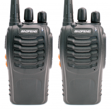 Комплект раций Baofeng BF-888S 2 шт. 5W 1500 мАч UHF Черный
