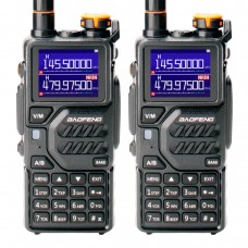  Рация Baofeng BF-K5 Plus 10W IP54 2500 мАч Type-C Черный комплект 2 шт купить