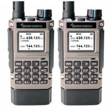 Рация Quansheng UV-K1(8) 5W IP54 2500 мАч Type-C Черный комплект 2 шт