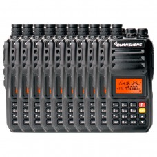 Рация Quansheng TG-UV2 PLUS 10W IP54 4000 мАч Type-C Черный комплект 10 шт
