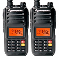 Рация Quansheng TG-UV2 PLUS 10W IP54 4000 мАч Type-C Черный комплект 2 шт