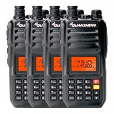 Рация Quansheng TG-UV2 PLUS 10W IP54 4000 мАч Type-C Черный комплект 4 шт