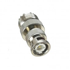  Переходник антенный BNC вилка на UHF (PL-259, SO-239) розетка  купить