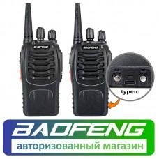 Рация Baofeng BF-888S USB Type-C комплект 2 шт