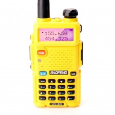 Рация Baofeng UV-5R 8W IP54 1800 мАч Желтый Рация Baofeng UV-5R 8W IP54 1800 мАч Желтый